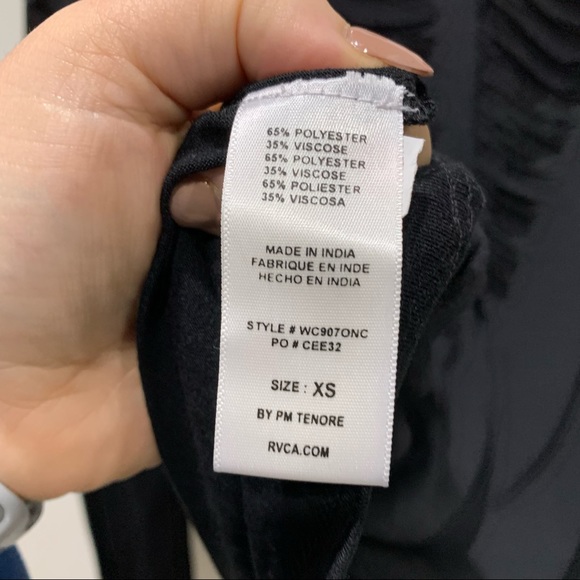 RVCA Once Again Top in Black - Picture 7 of 7